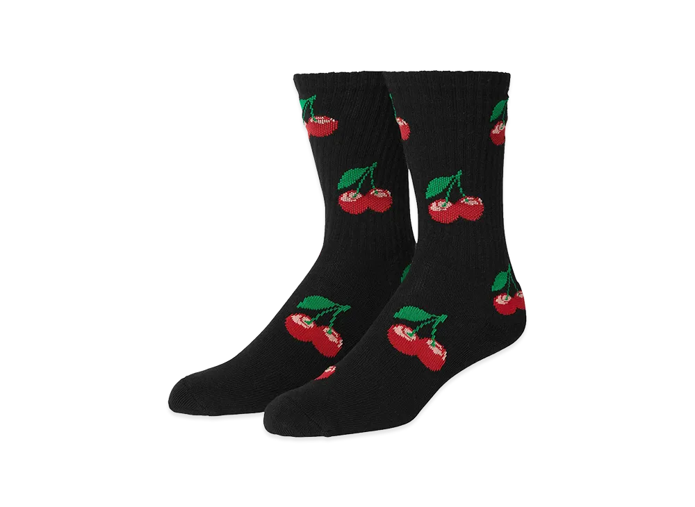 HUF Cherry Bomb Crew Socks "Black"