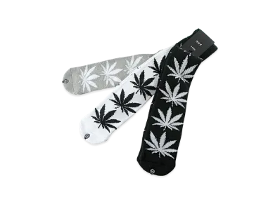 HUF Essentials Plantlife Socks 3 Pack "Black/White/Grey"