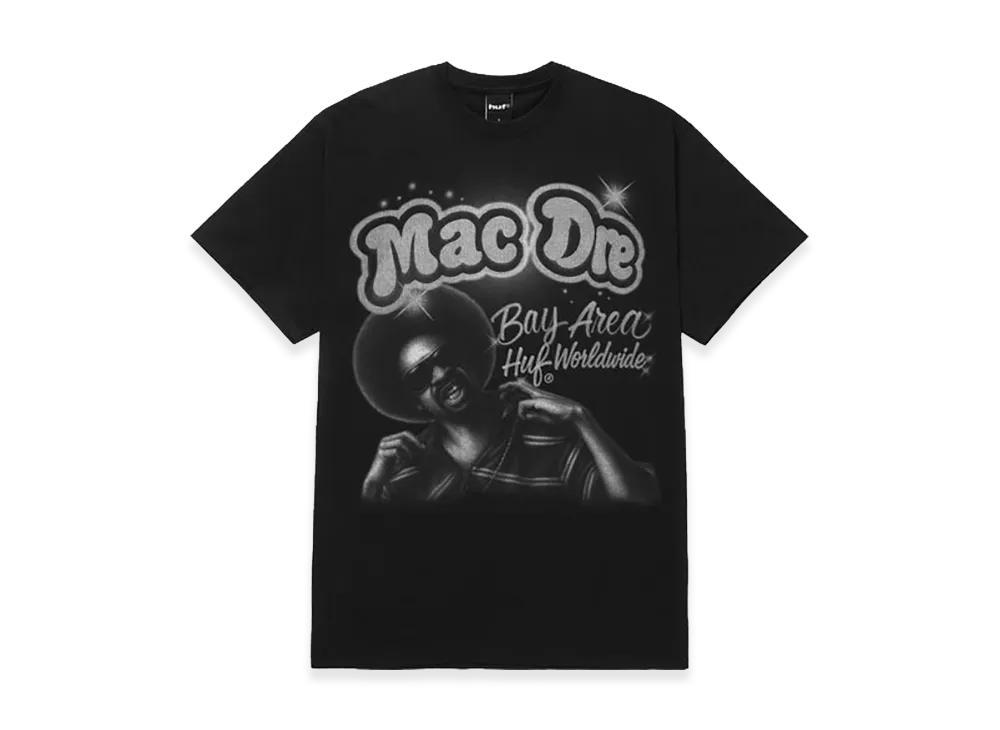 HUF x Mac Dre Airbrush Tee "Black"