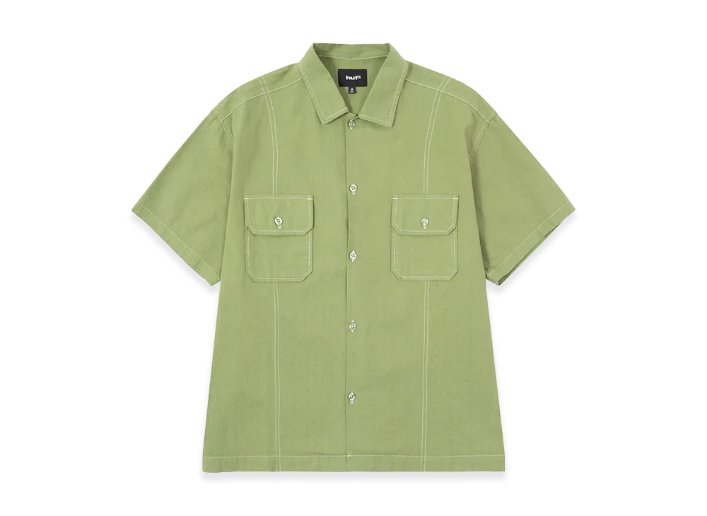 HUF Co-Op Contrast Dyed Shirt "Moss"