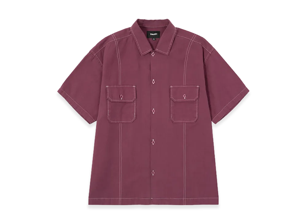 HUF Co-Op Contrast Dyed Shirt "Burgundy"