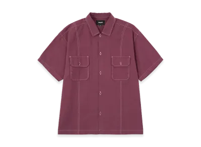 HUF Co-Op Contrast Dyed Shirt "Burgundy"