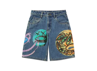 HUF x Kenny Scharf Kenny Scharf Spray Guys Denim Short "Multi"