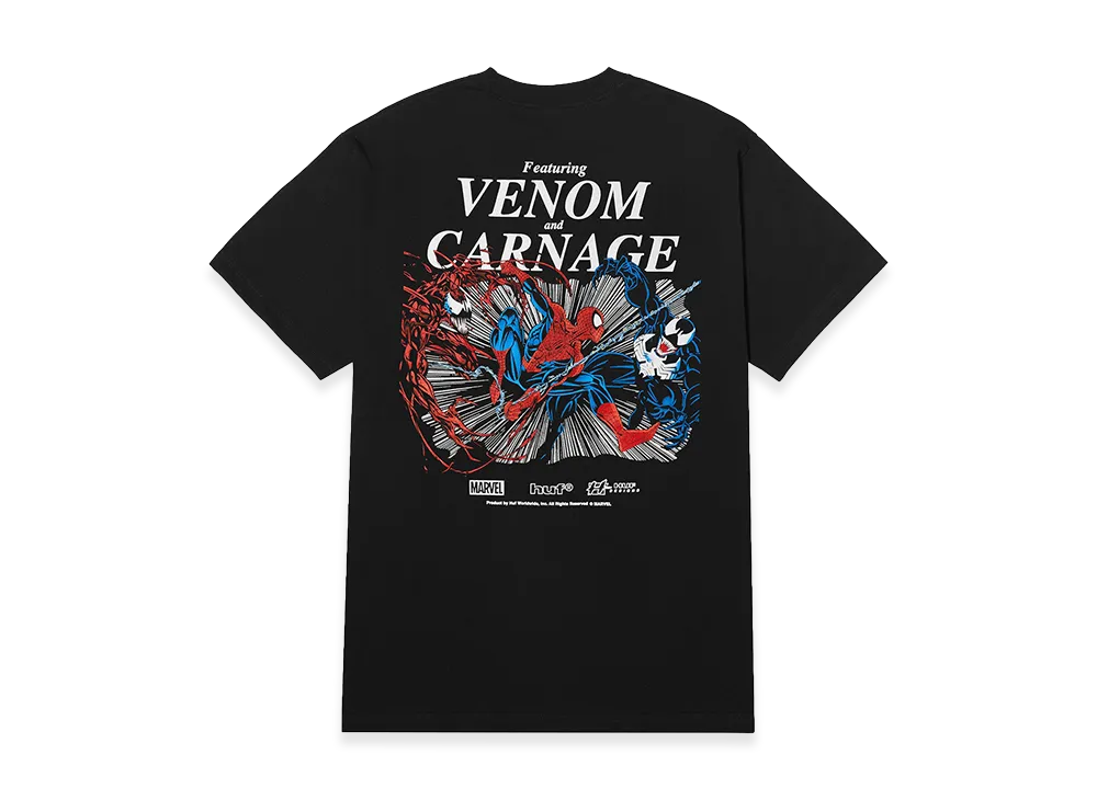 HUF x Spider-Man Maximum Carnage Tee "Black"