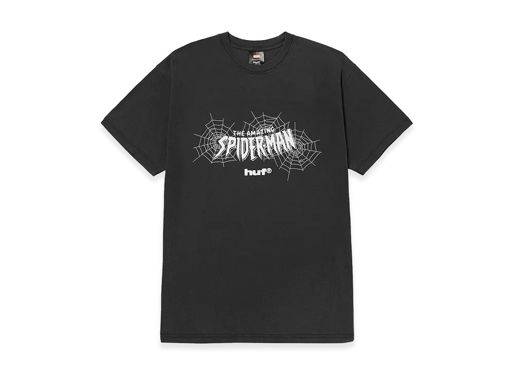 HUF x Spider-Man Secret Wars Washed Tee "Washed Black"