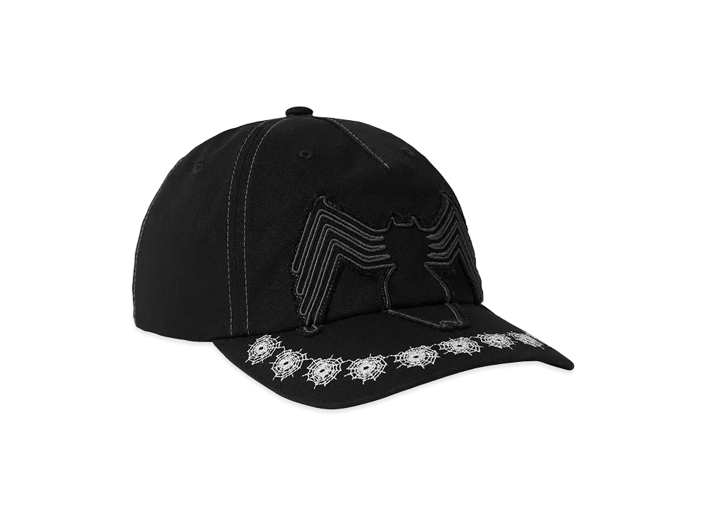 HUF x Spider-Man Venom Washed Snapback "Washed Black"