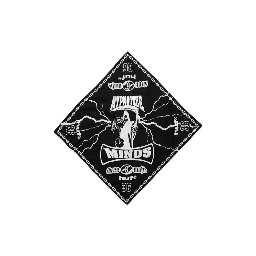 HUF x Three 6 Mafia Hypnotize Minds Bandana "Black"