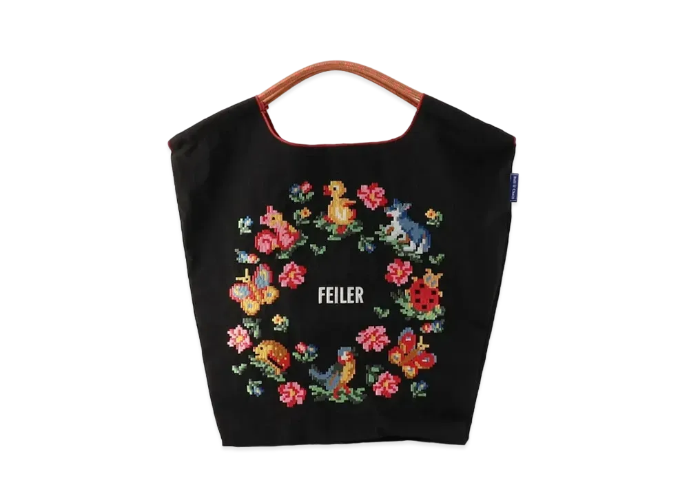 FEILER x Ball&Chain Heidi Friends Forest Bag M "Black"