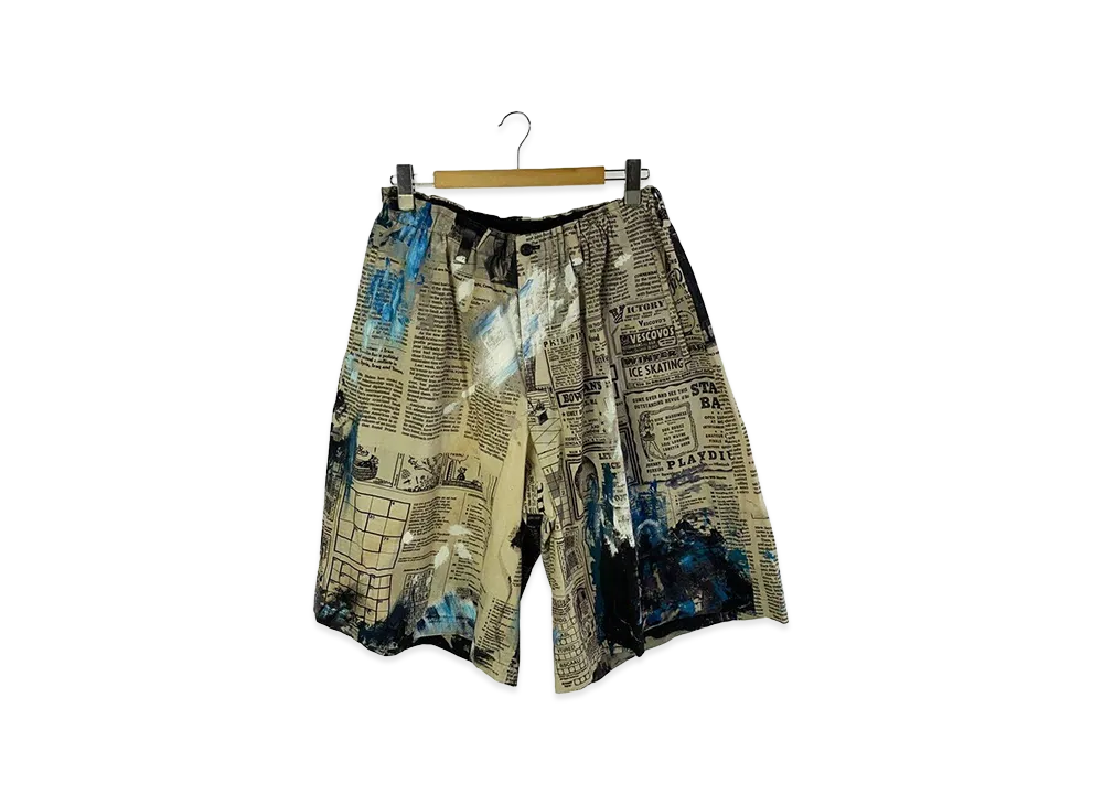 Yohji Yamamoto POUR HOMME O-Newspaper Asakura Pant "Multi"