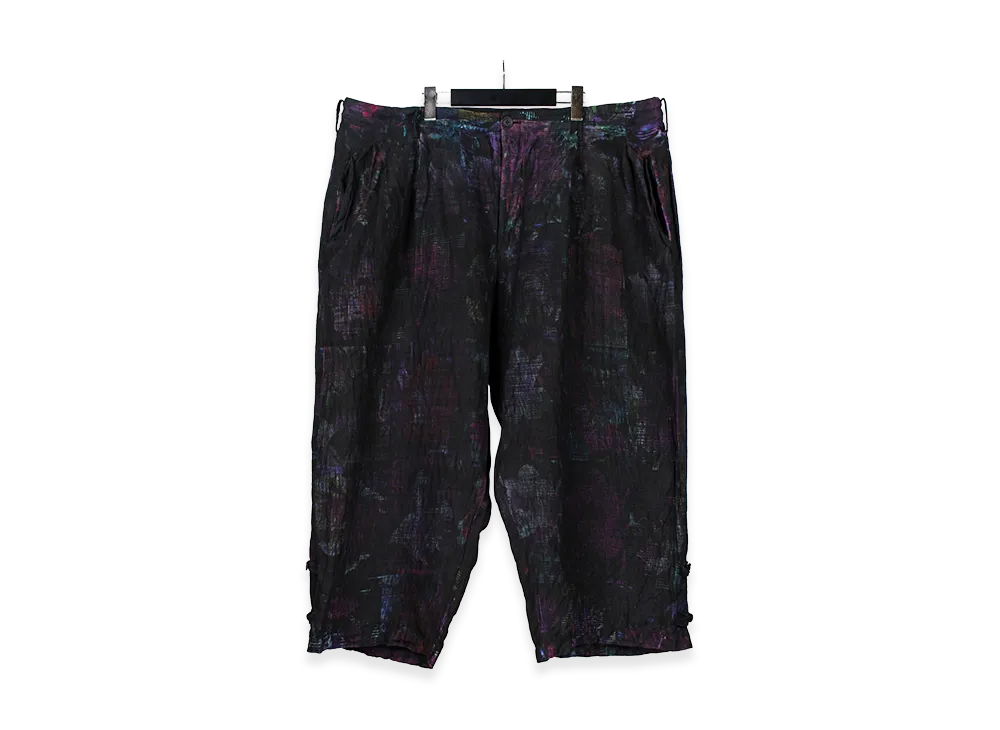 Yohji Yamamoto POUR HOMME M-Purple Check Print Pant "Pink"