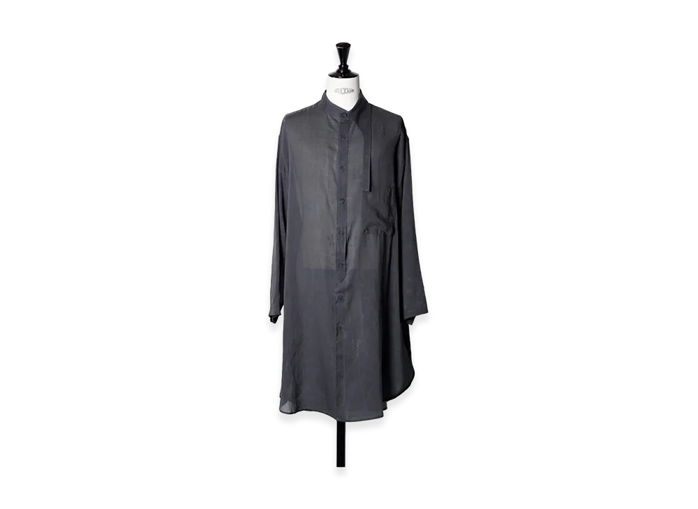 Yohji Yamamoto POUR HOMME Pigment Coating Wash Asymmetric Long