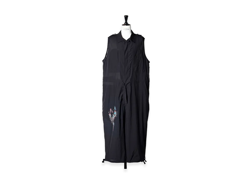 Yohji Yamamoto POUR HOMME CU/C "Kill Me Softly" Message Jump Suit "Black"