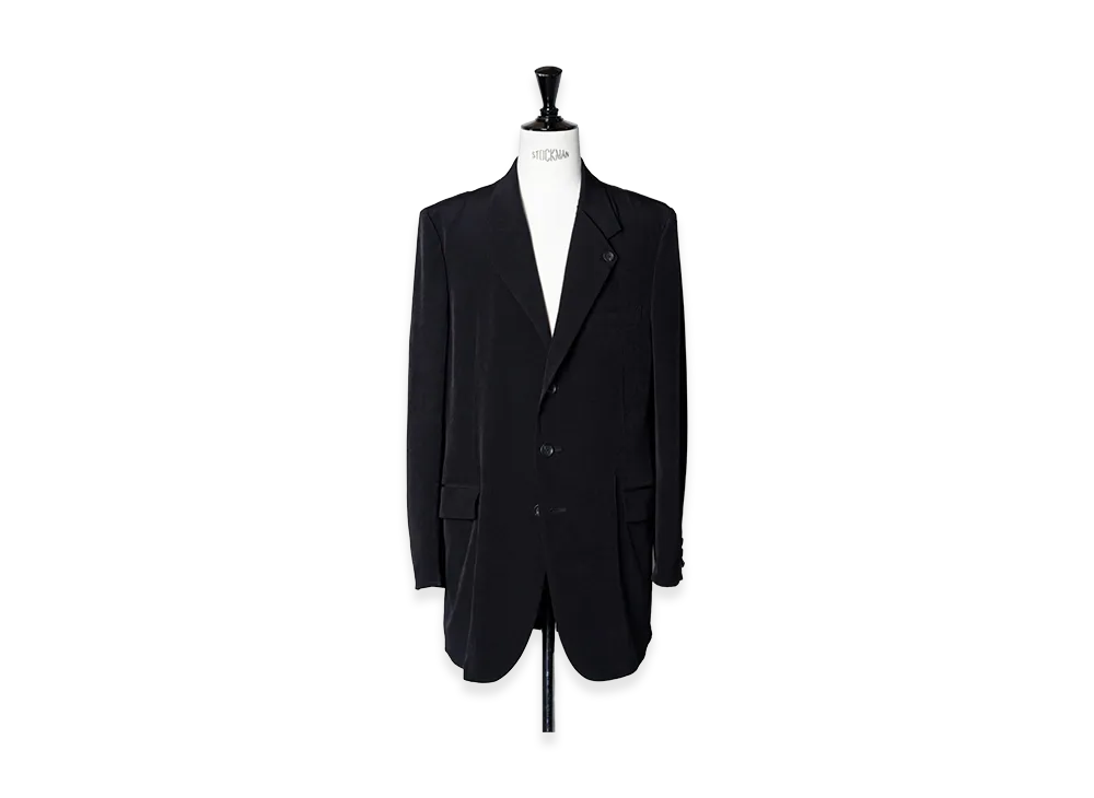 Yohji Yamamoto POUR HOMME TA Tuxedo Double Lapel Jacket "Black"