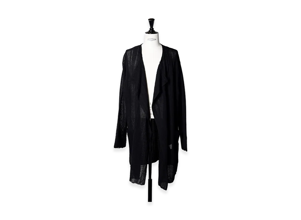Yohji Yamamoto POUR HOMME 10G1P Long Cardigan "Black"