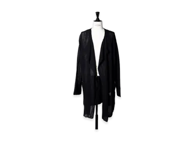 Yohji Yamamoto POUR HOMME 10G1P Long Cardigan "Black"
