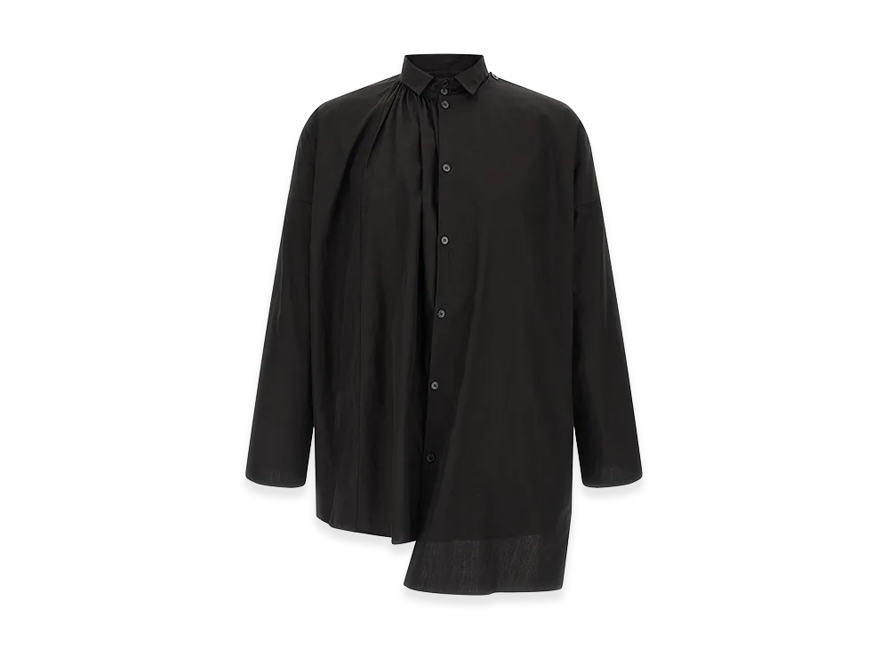 Yohji Yamamoto 'collar Gather Double B' Shirt "Black"