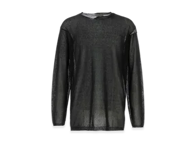 Yohji Yamamoto Cotton And Polyester Sweater "Black"