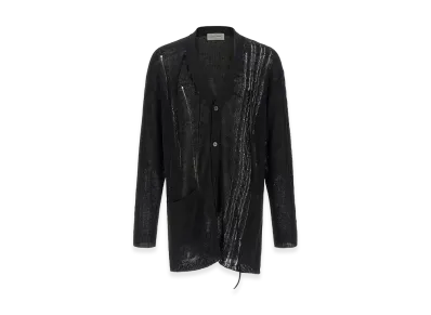 Yohji Yamamoto Lace Up Cardigan "Black"