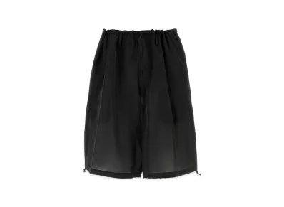 Yohji Yamamoto Jersey Bermuda Shorts "Black"