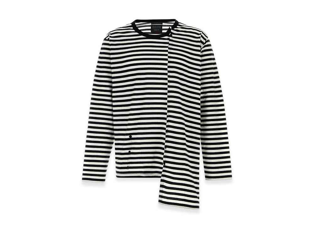 Yohji Yamamoto Embroidered Cotton T-Shirt "Black"