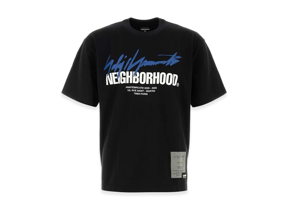 Yohji Yamamoto x Neighborhood Cotton T-Shirt "Black"