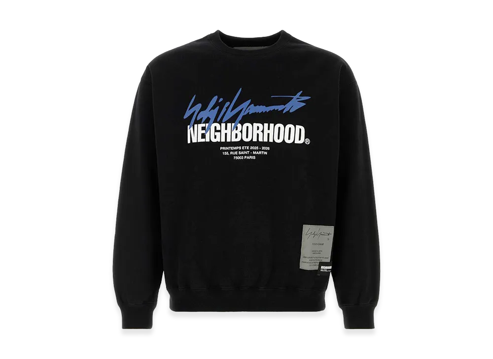 Yohji Yamamoto x Neighborhood Cotton Sweatshirt "Black"