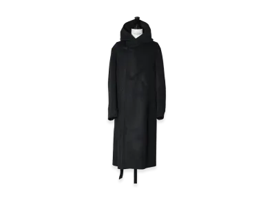 Yohji Yamamoto POUR HOMME W/Ca Beaver Hooded Coat "Black"