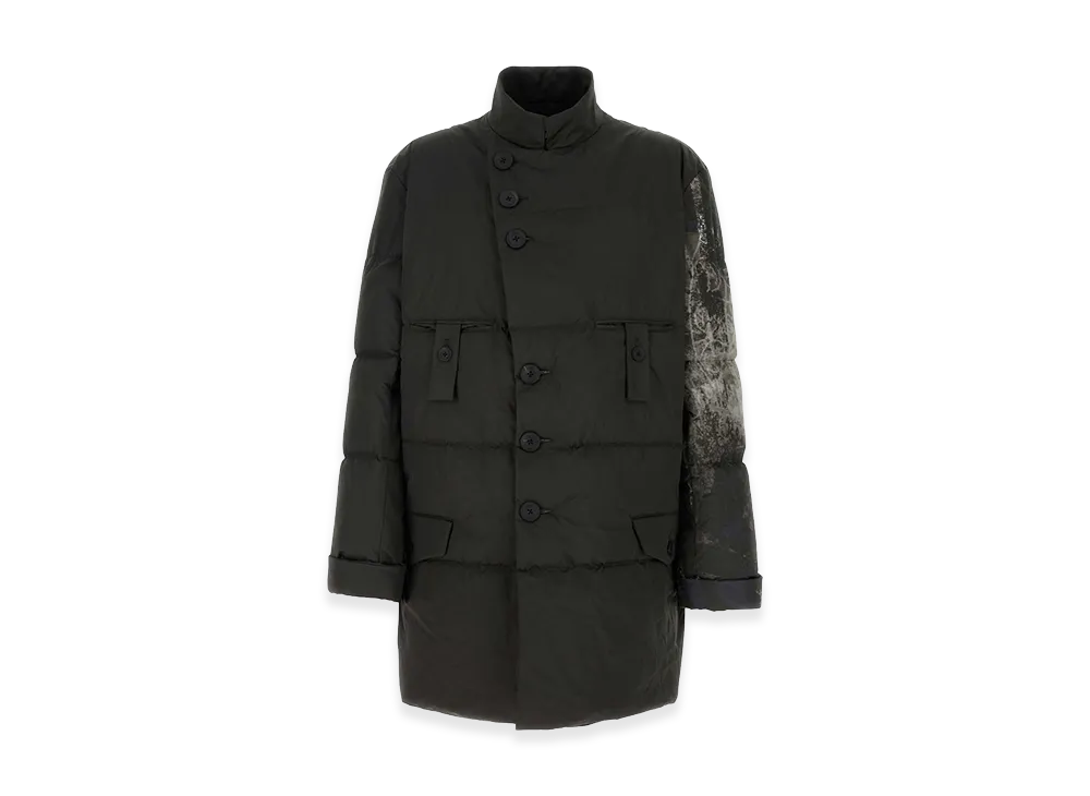 Yohji Yamamoto Polyester Padded Jacket "Dark Brown"