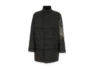 Yohji Yamamoto Polyester Padded Jacket "Dark Brown"