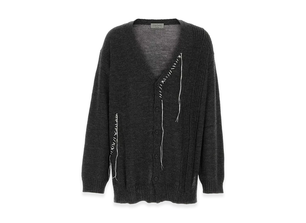 Yohji Yamamoto Wool Oversize Cardigan "Gray"