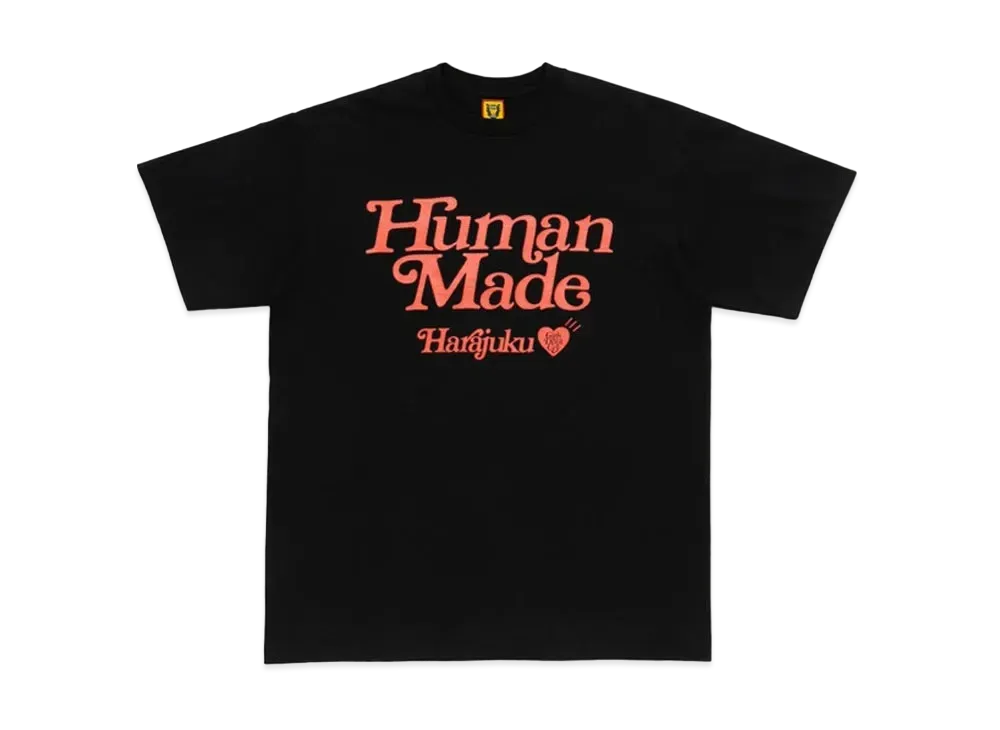 HUMAN MADE Girls Don't Cry Harajuku T-Shirt #1 "Black" / VERDY