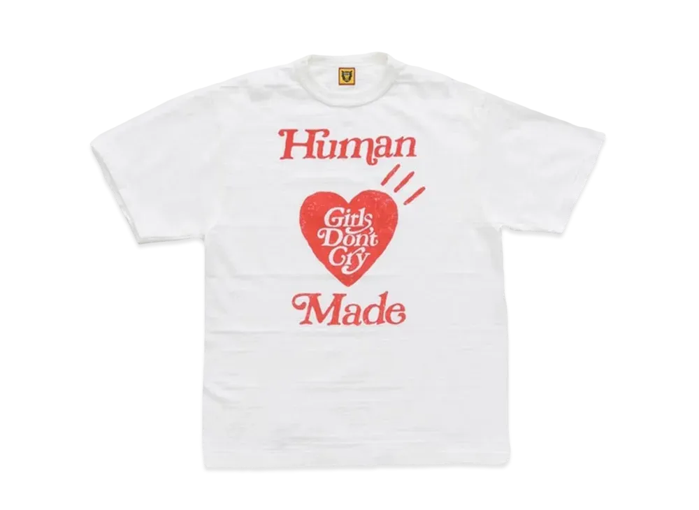 HUMAN MADE Girls Don't Cry Tee 1 "White" / VERDY