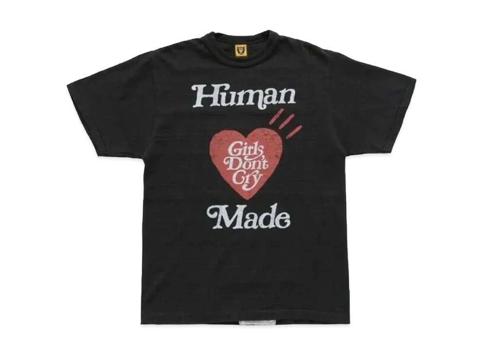 HUMAN MADE Girls Don't Cry Tee 1 "Black" / VERDY