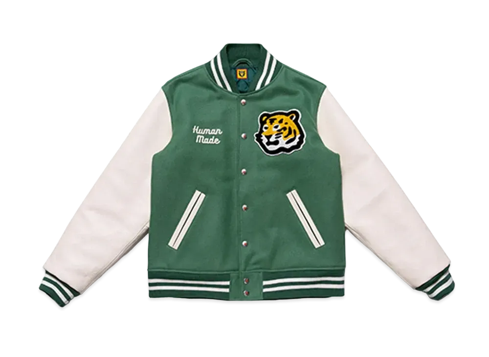 ヒューマン メイド バーシティー ジャケット "グリーン"