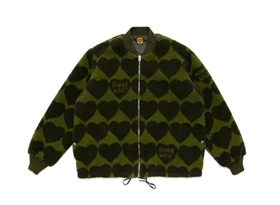 HUMAN MADE REVERSIBLE FLEECE JACKET "Olive"