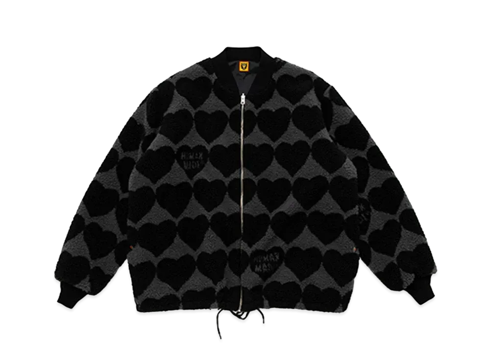 HUMAN MADE REVERSIBLE FLEECE JACKET "Black"