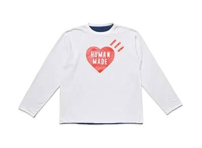 HUMAN MADE REVERSIBLE LONG-T "White"