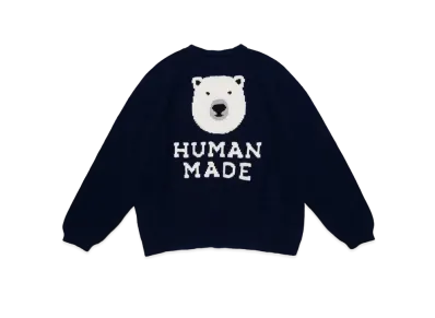 HUMAN MADE RAGLAN SLEEVE KNIT "Navy"