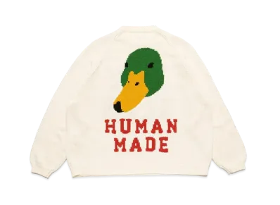 HUMAN MADE RAGLAN SLEEVE KNIT "White"