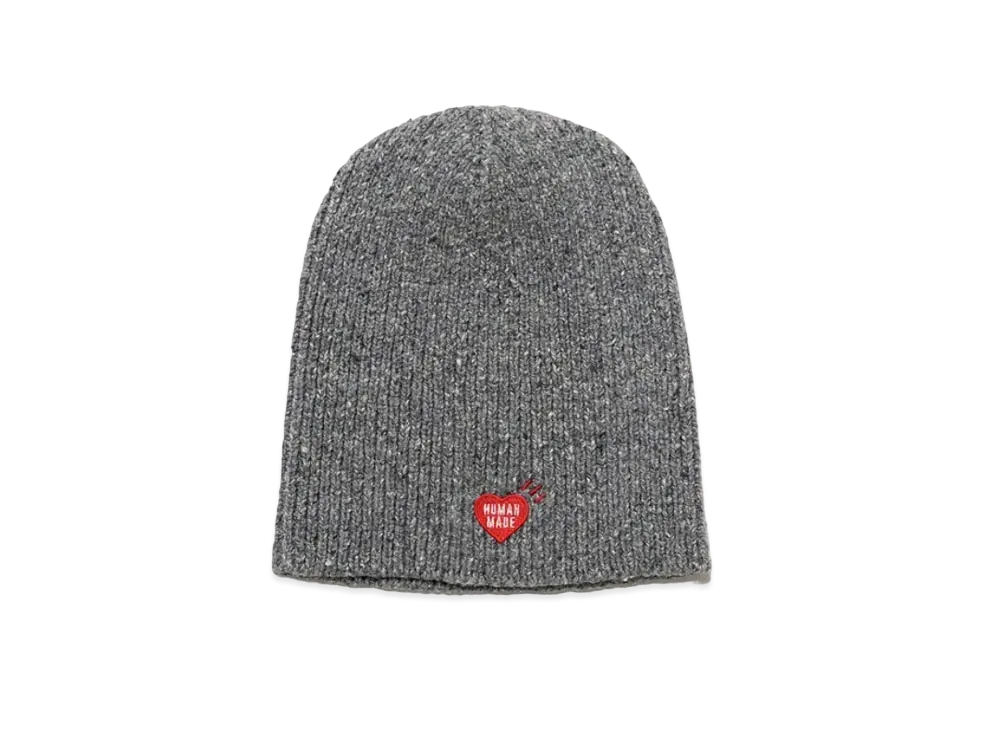 HUMAN MADE COTTON SHORT BEANIE "Grey"