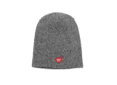 HUMAN MADE COTTON SHORT BEANIE "Grey"