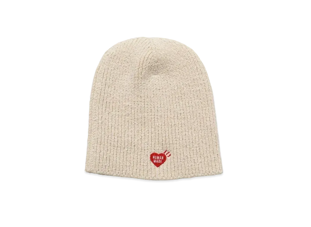 HUMAN MADE COTTON SHORT BEANIE "White"