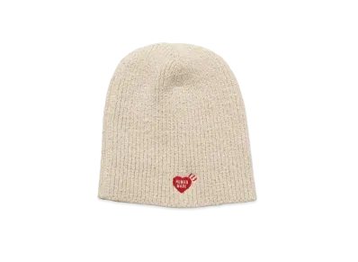 HUMAN MADE COTTON SHORT BEANIE "White"