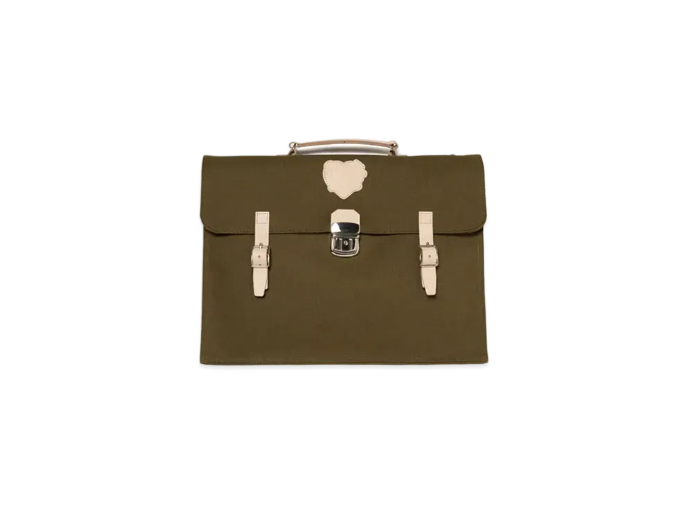 HUMAN MADE Canvas School Bag "Olive Drab"