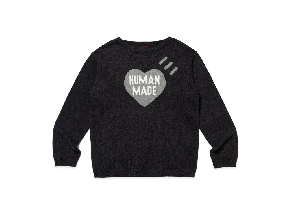 HUMAN MADE Heart Knit Sweater "Black"