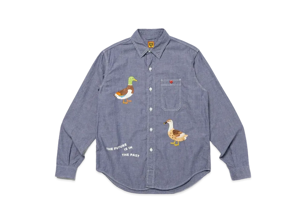 HUMAN MADE Chambray L/S Shirt "Purple"