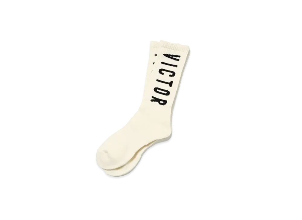 Victor Victor Worldwide Logo Socks "White"