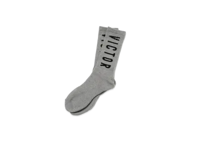Victor Victor Worldwide Logo Socks "Gray"