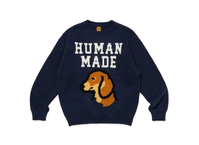 HUMAN MADE Dachs Knit Sweater "Navy"