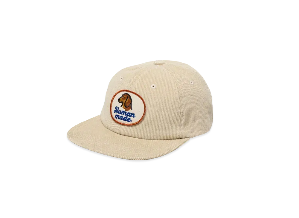 HUMAN MADE 6 Panel Corduroy Cap "White"